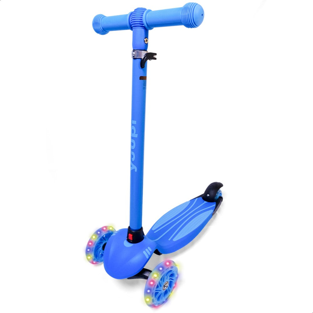 Patinete Infantil Azul Pro com LED e Guidão Ajustável Yuupi