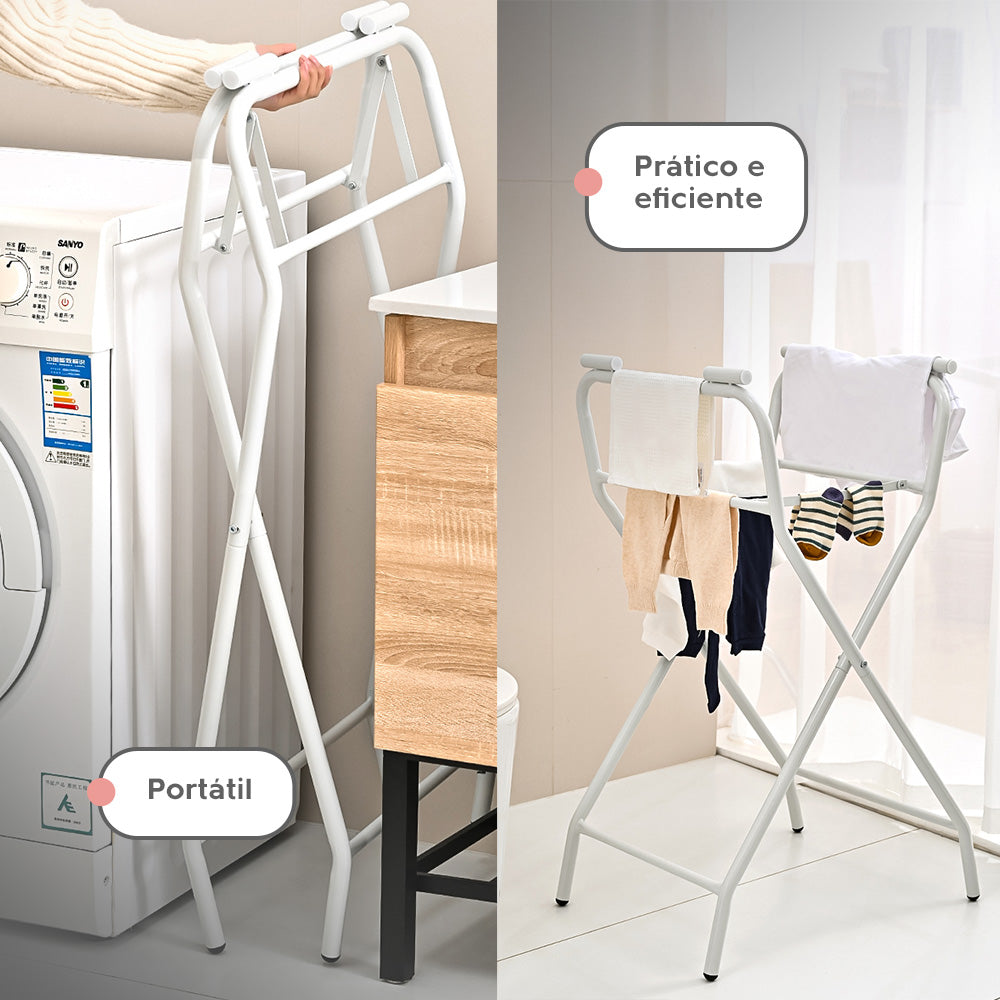 Banheira Dobrável Com Suporte e Porta Acessórios YPB888 Cinza Yuupi