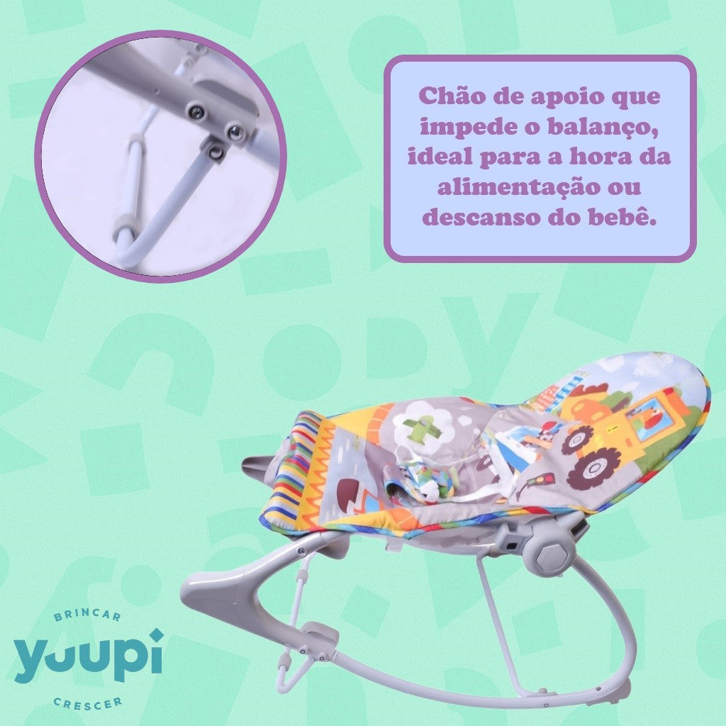 Cadeira de Descanso Infantil Colorida com Móbile Yuupi