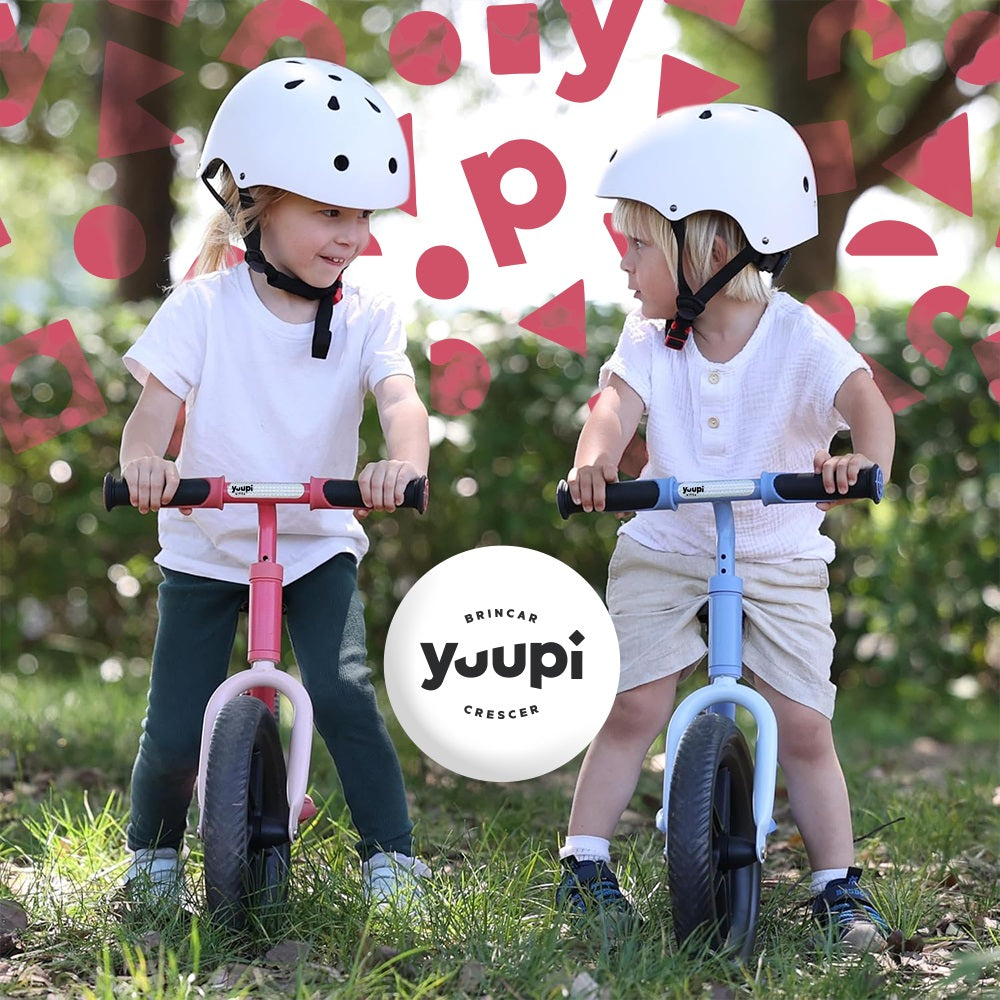 Bicicleta De Equilíbrio Infantil Sem Pedal Aero Rosa Yuupi