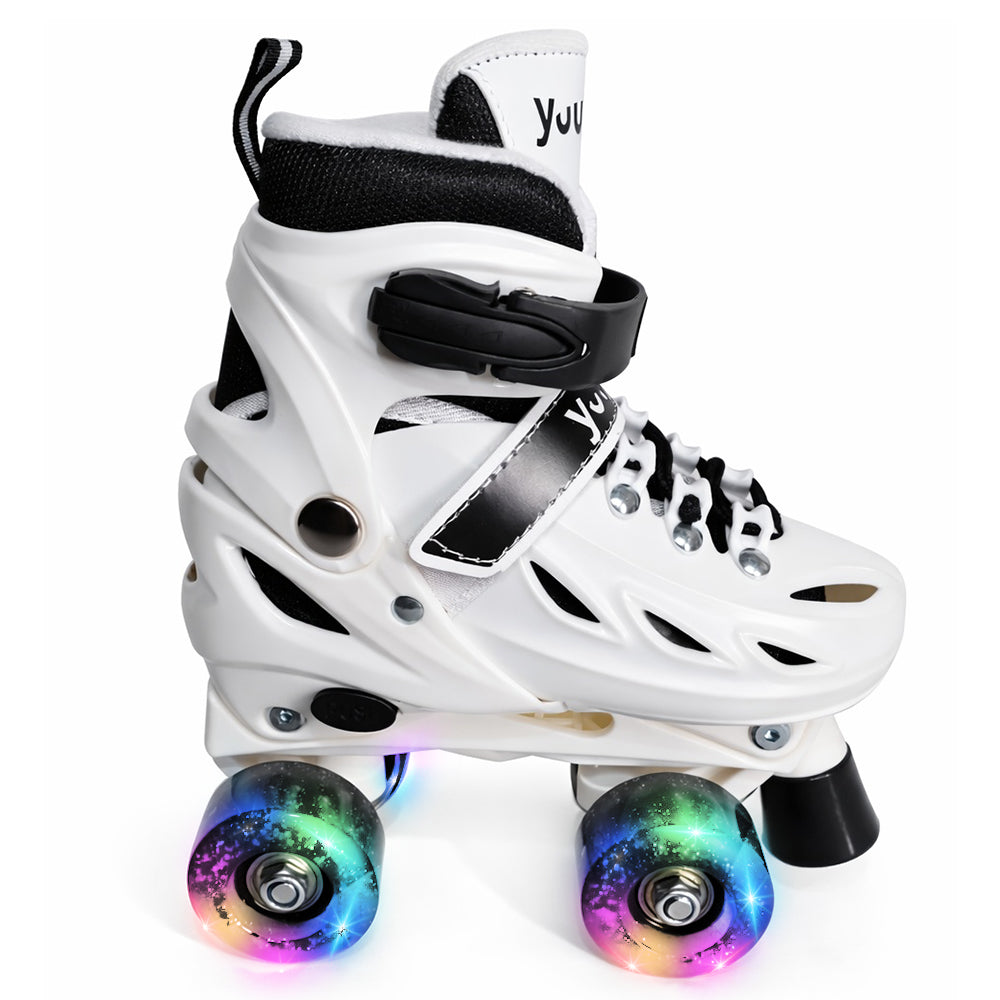 Patins Classicos Quad Branco P 30-33 Yuupi