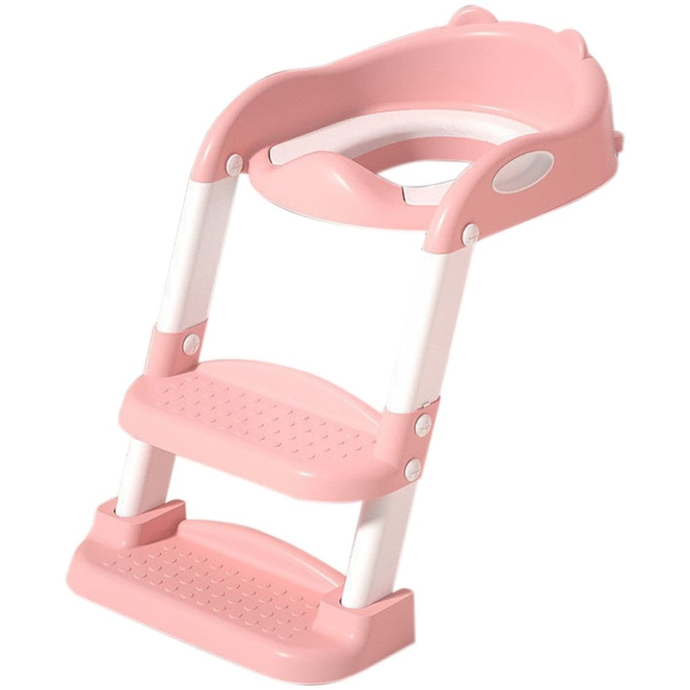 Assento Redutor Dobrável Infantil Com Escada Rosa Yuupi