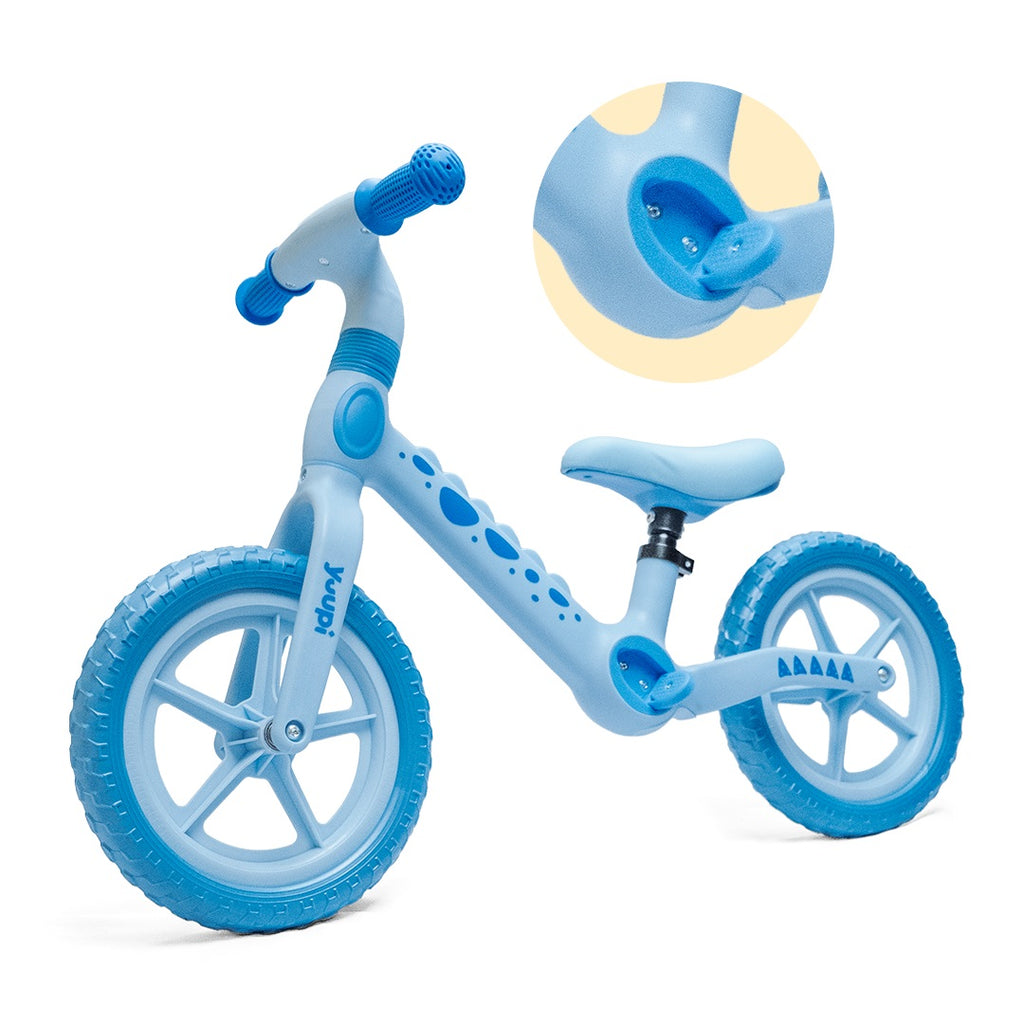 Bicicleta De Equilíbrio Sem Pedal Dino Azul Yuupi