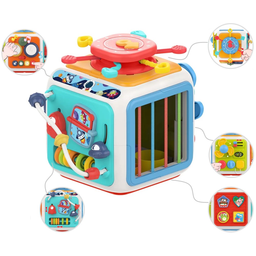 Cubo de Atividades Para Bebês 7 em 1 Yuupi