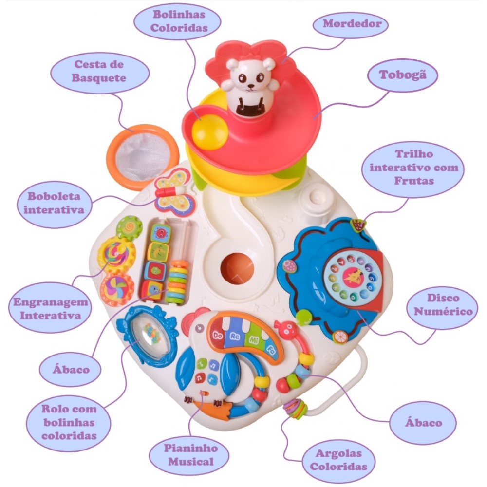 Mesa de Atividades Multifuncional para Bebês Yuupi