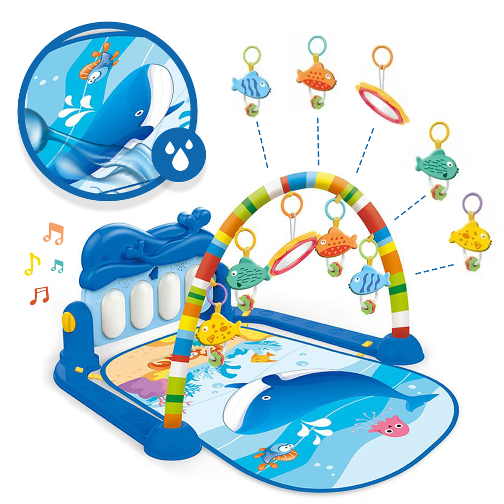 Tapete De Atividades Musical com Piano Oceano para Bebês Yuupi