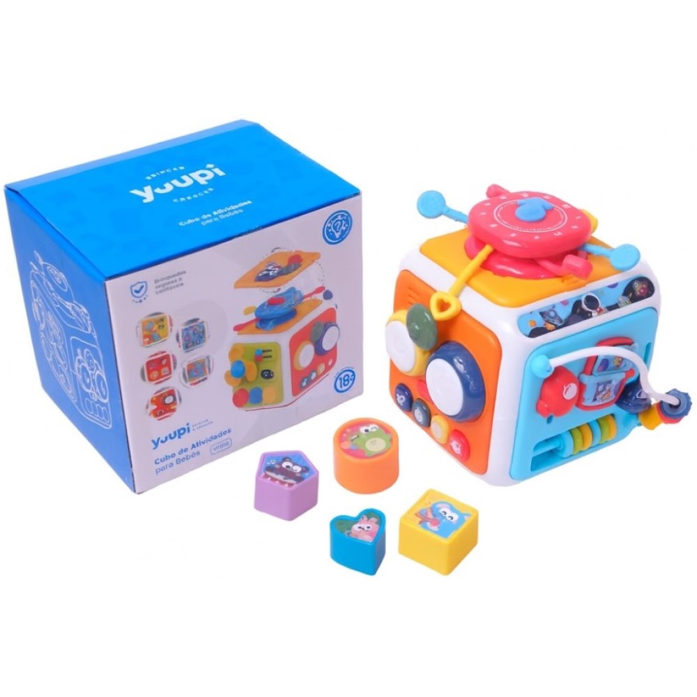 Cubo de Atividades Para Bebês 7 em 1 Yuupi