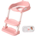 Assento Redutor Dobrável Infantil Com Escada Rosa Yuupi