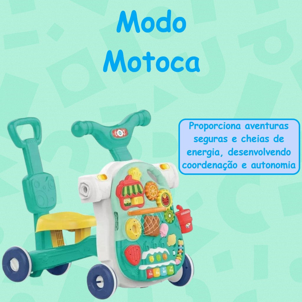 Andador Multifuncional 4 em 1 para Bebês Verde Yuupi