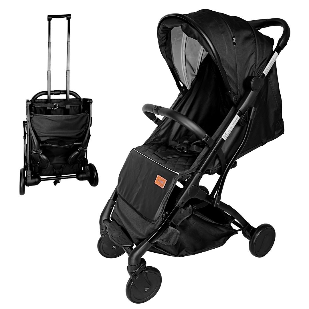 Carrinho De Bebê Portátil Para Viagem Aero Preto Yuupi