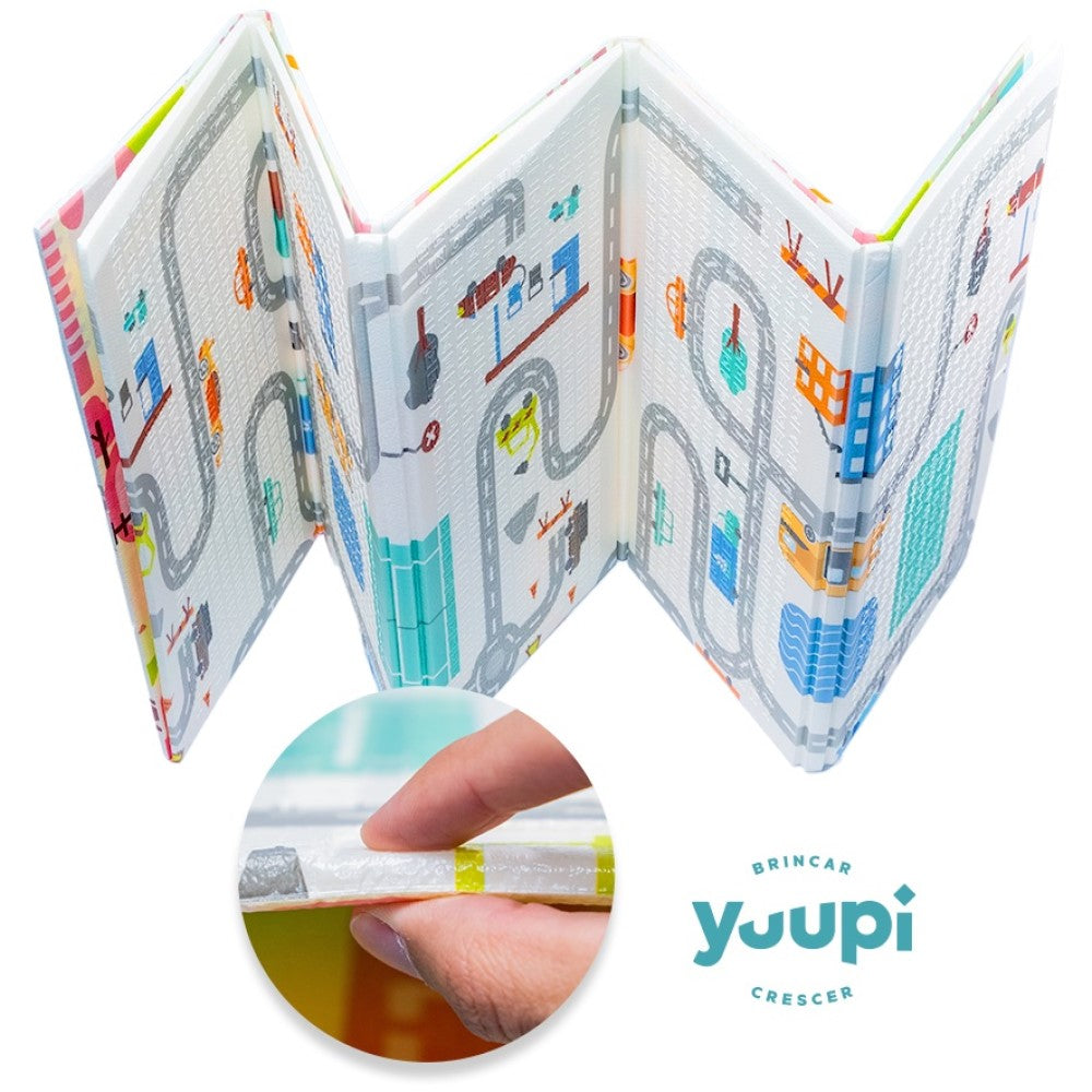 Tapete Infantil Macio Portátil Dupla Face 1cm Yuupi
