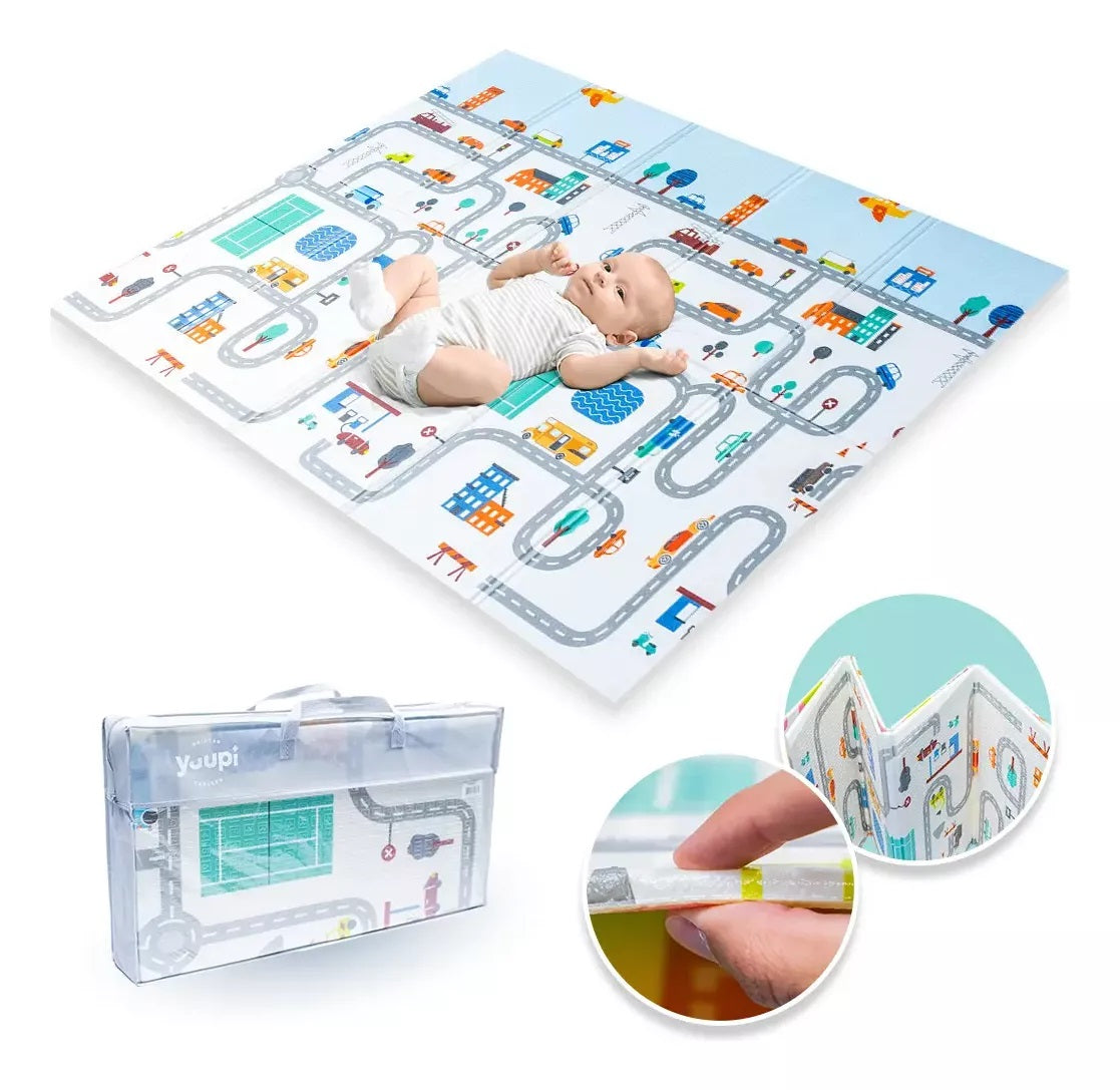 Tapete Infantil Macio Portátil Dupla Face 1cm Yuupi