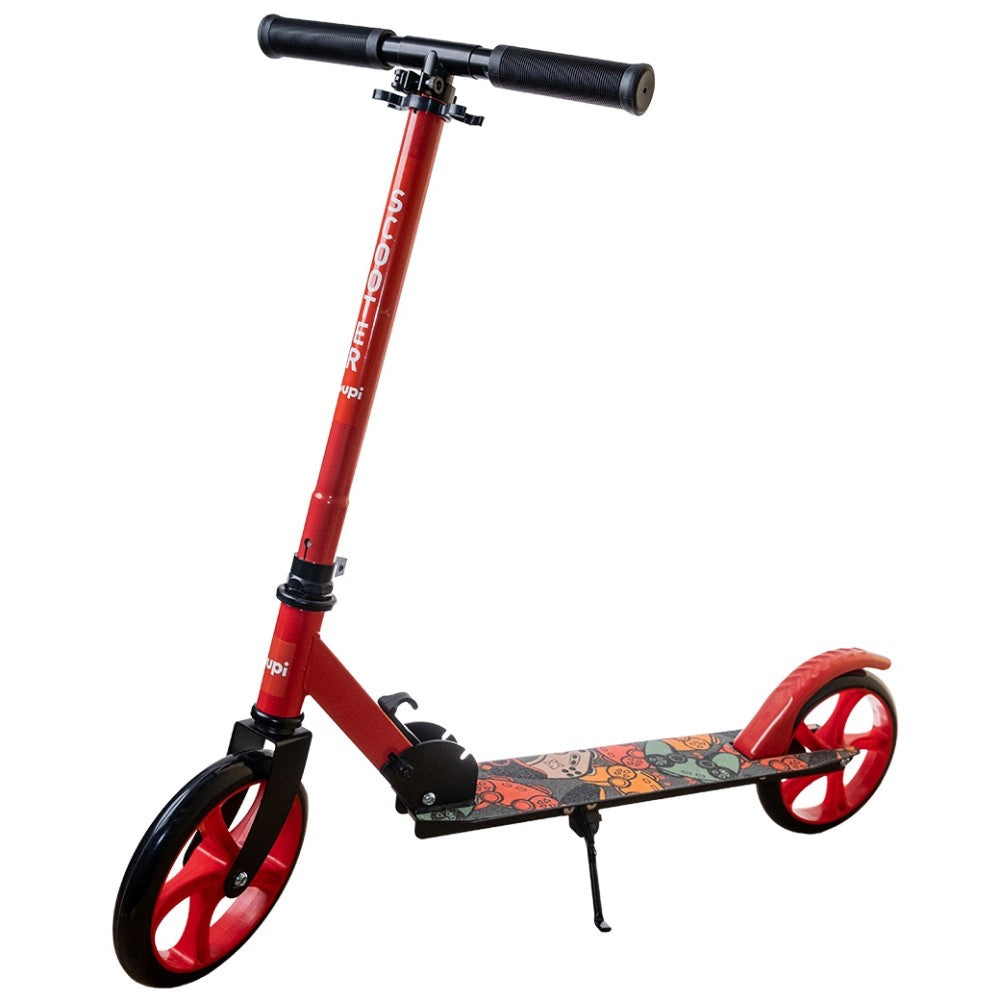 Patinete Juvenil Dobrável Com Descanso Vermelho Yuupi