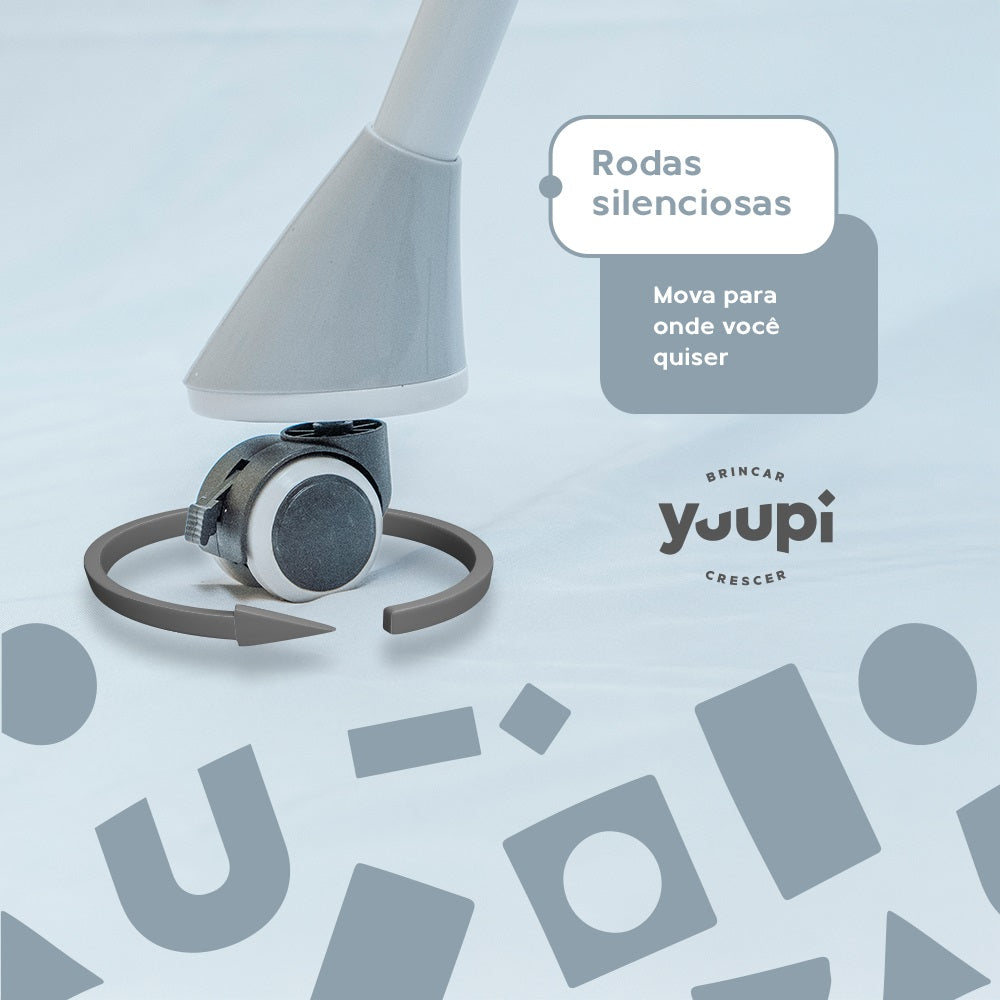 Cadeira de Alimentação para Bebês Cinza Yuupi