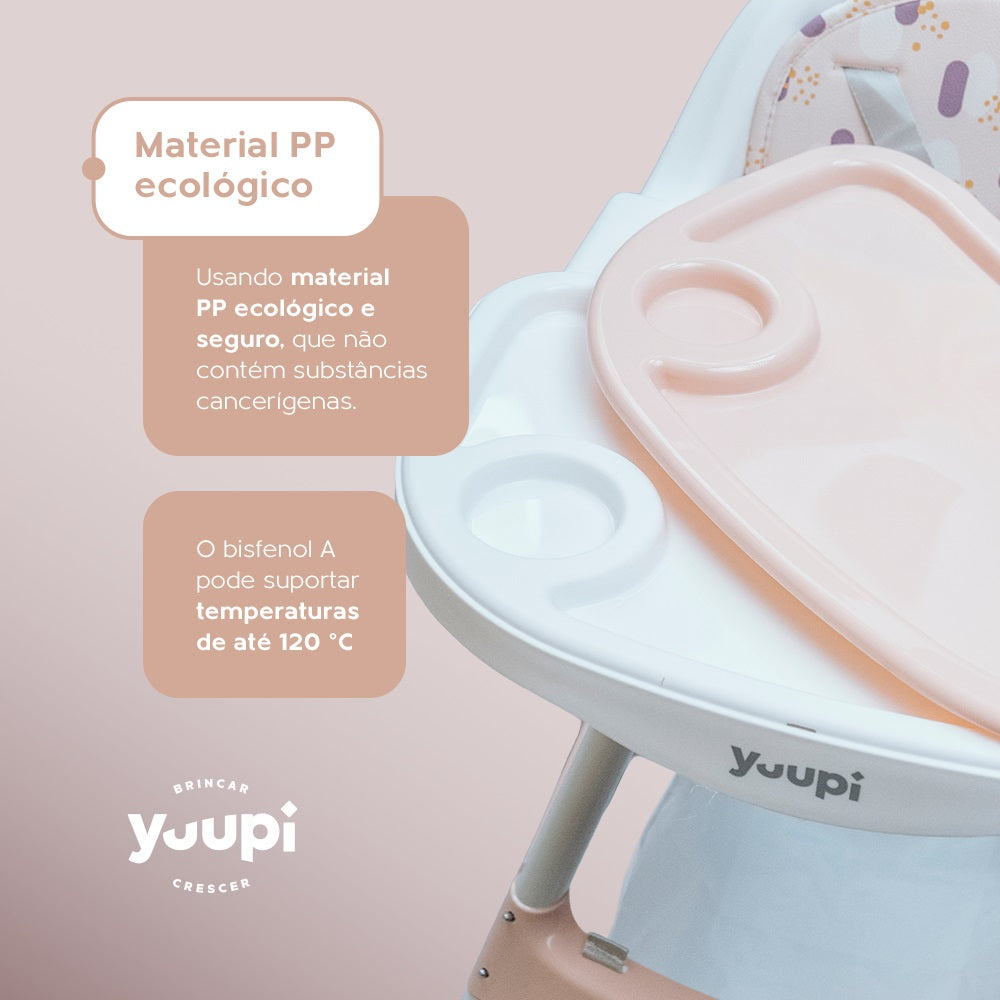 Cadeira de Alimentação para Bebês Rosa Yuupi