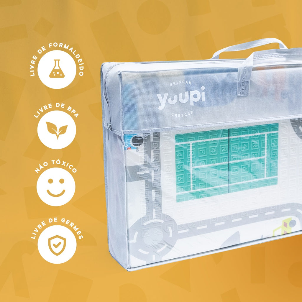 Tapete Infantil Macio Portátil Dupla Face 1cm Yuupi