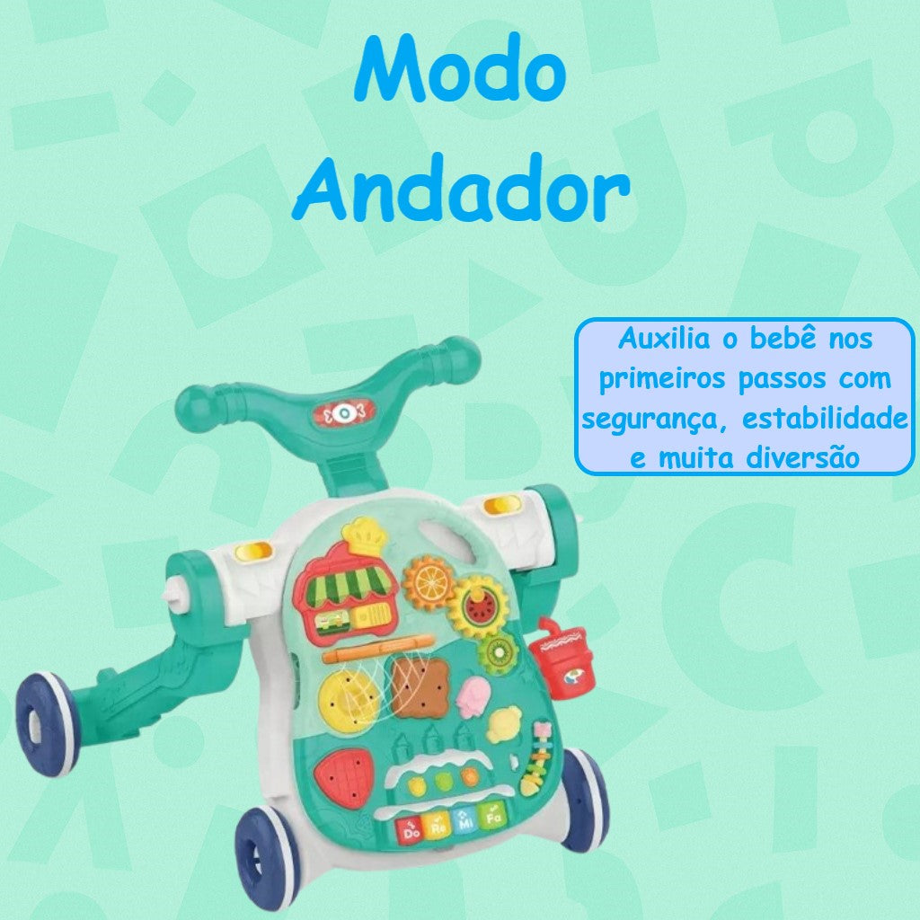 Andador Multifuncional 4 em 1 para Bebês Verde Yuupi