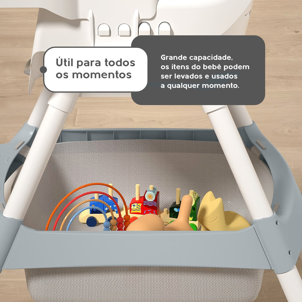 Cadeira de Alimentação para Bebês Cinza Yuupi