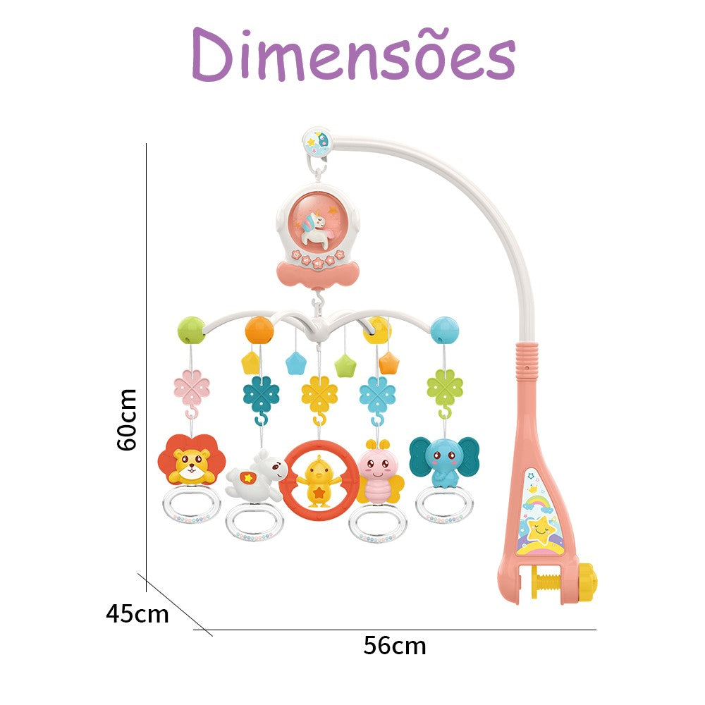 Móbile Musical Infantil Rosa Yuupi
