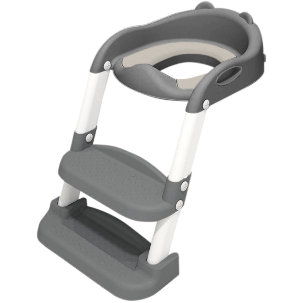 Assento Redutor Dobrável Infantil Com Escada Branco Yuupi