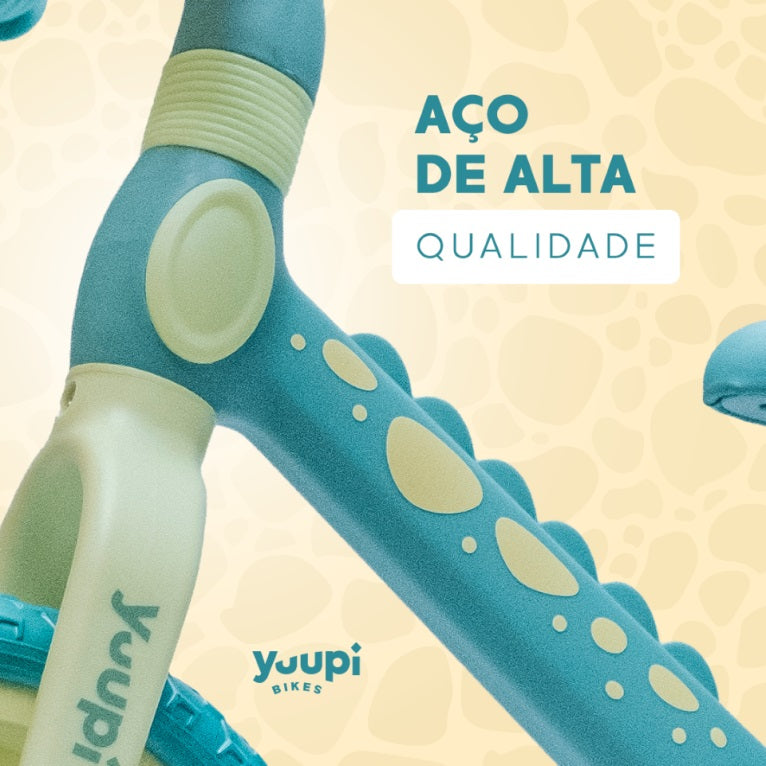 Bicicleta De Equilíbrio Sem Pedal Dino Verde Yuupi