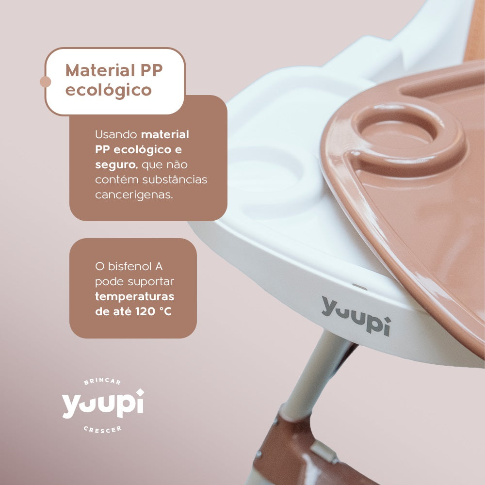Cadeira de Alimentação para Bebês Marrom Yuupi