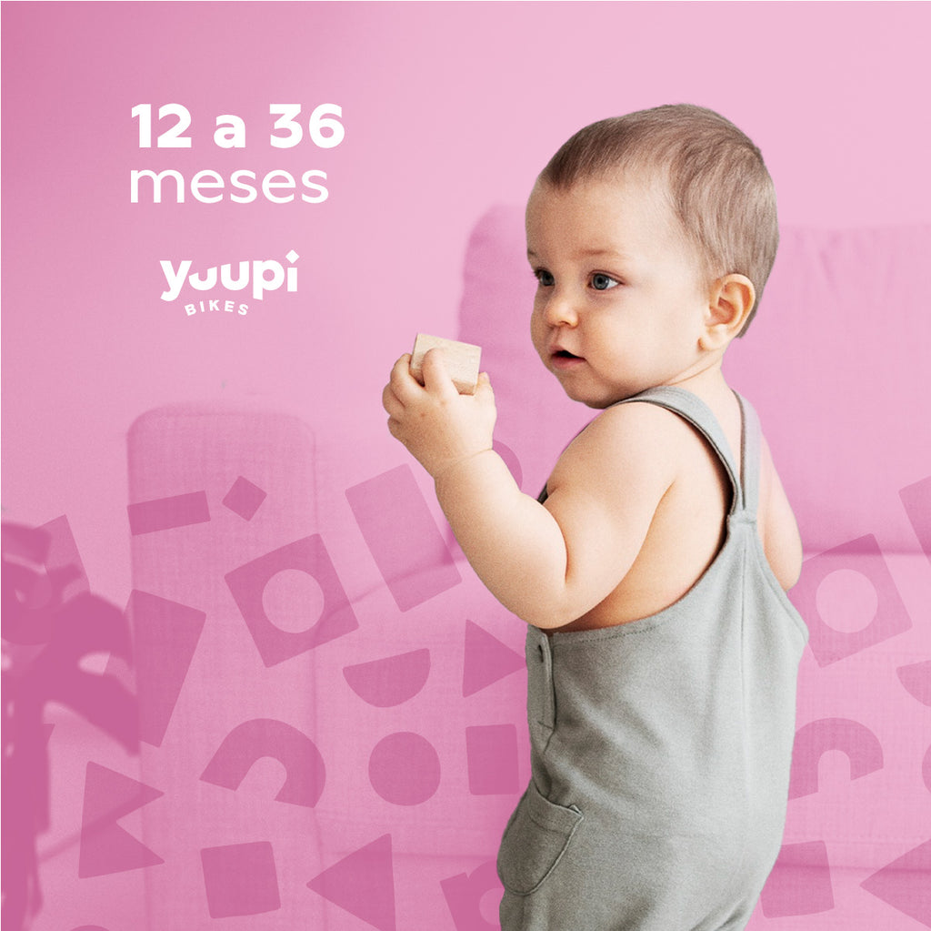 Bicicleta De Equilíbrio Infantil Sem Pedal Rosa 4 Rodas Yuupi