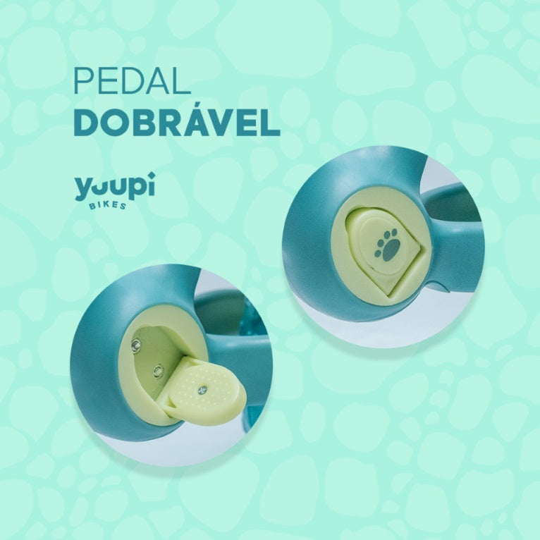 Bicicleta De Equilíbrio Sem Pedal Dino Verde Yuupi