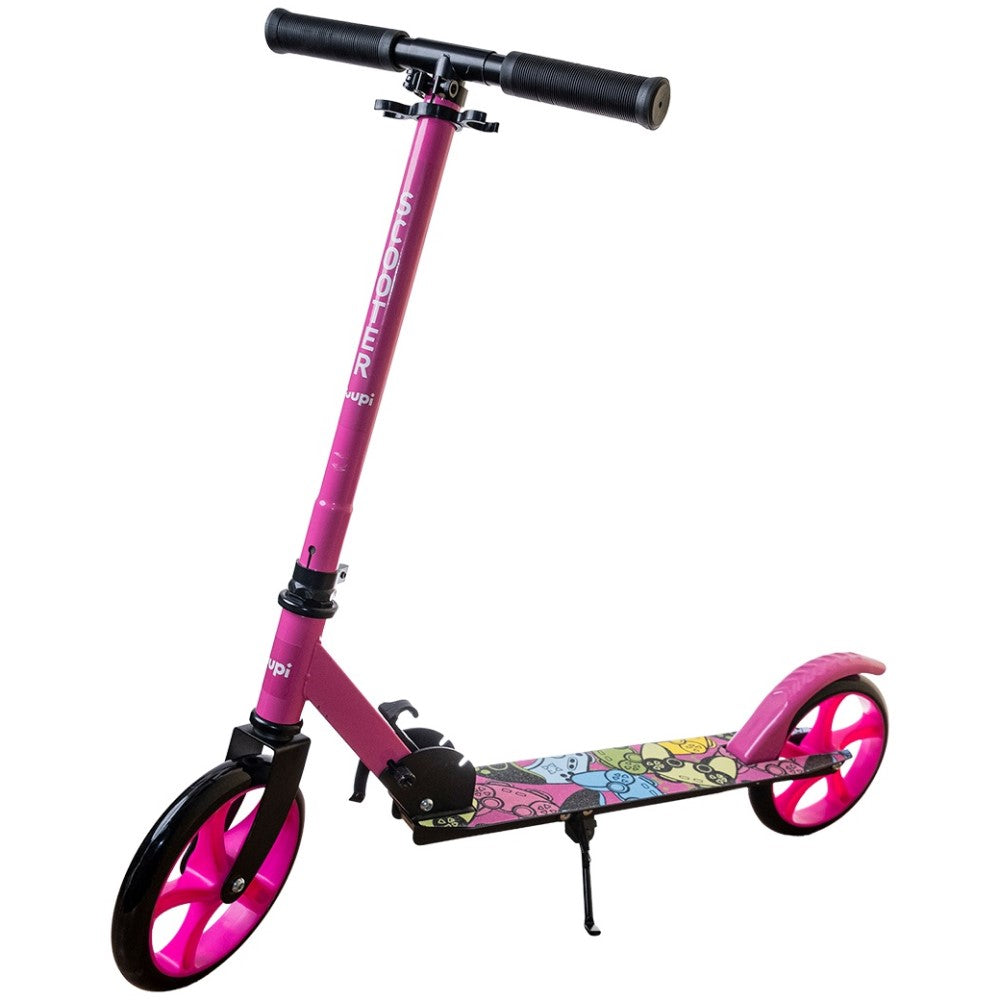 Patinete Juvenil Dobrável Com Descanso Rosa Yuupi