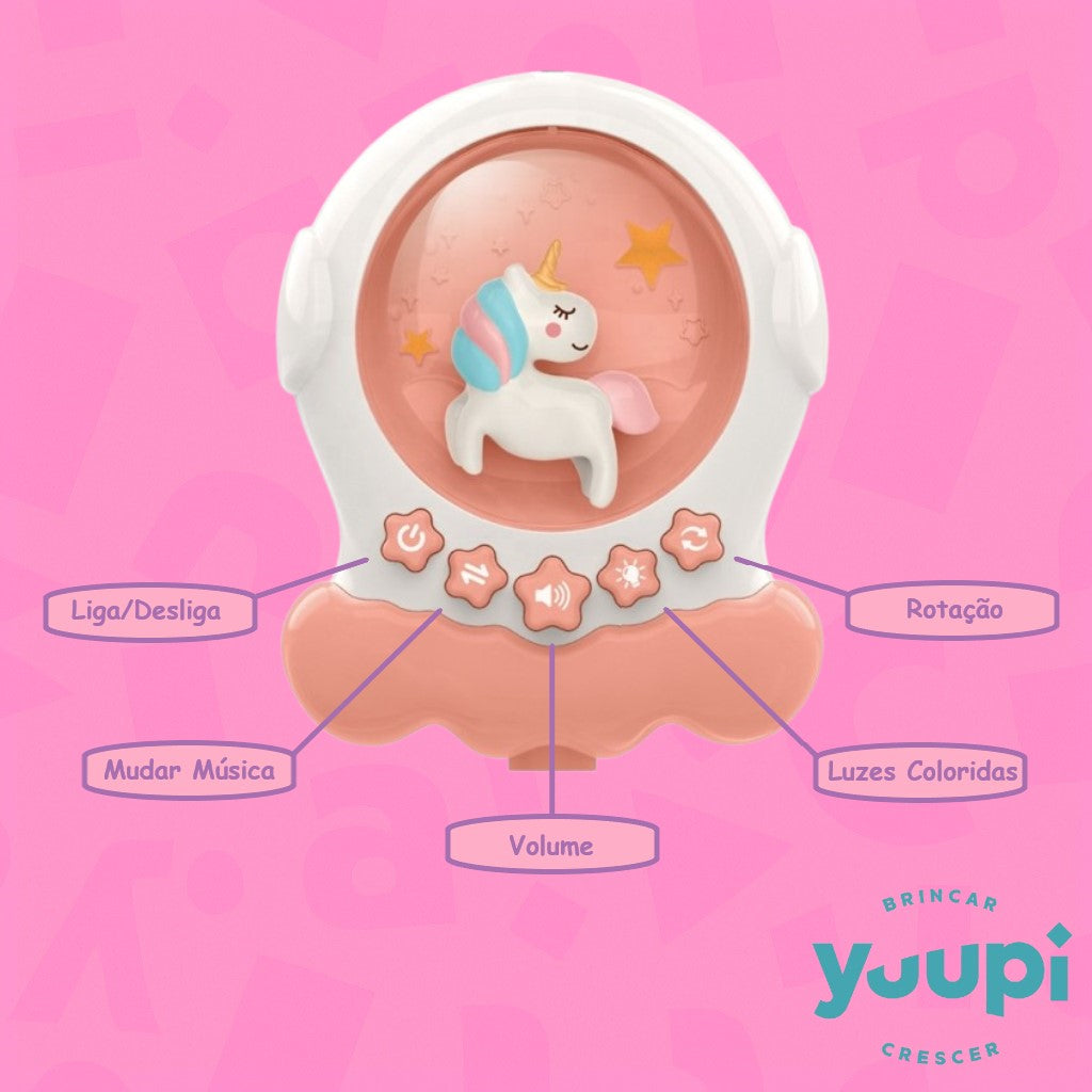 Móbile Musical Infantil Rosa Yuupi