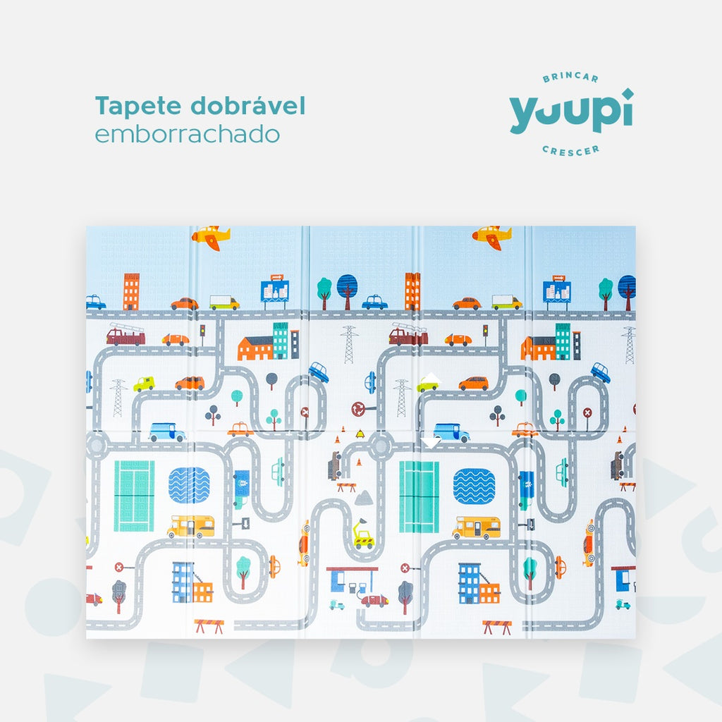 Tapete Infantil Macio Portátil Dupla Face 1cm Yuupi