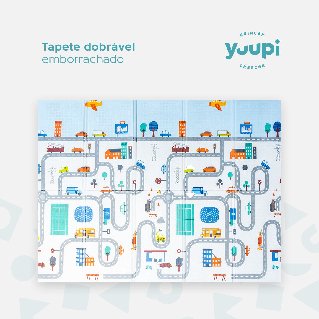Tapete Infantil Macio Portátil Dupla Face 1cm Yuupi