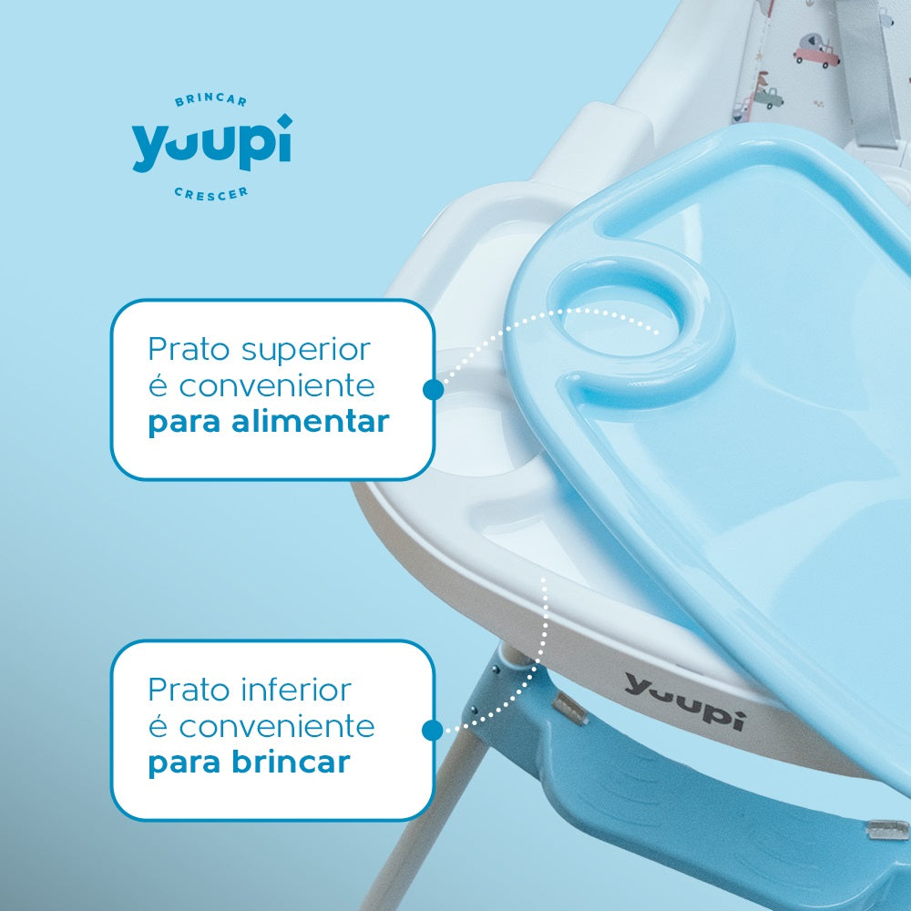 Cadeira de Alimentação para Bebês Azul  Yuupi