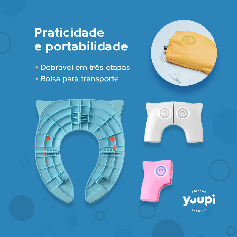 Assento Infantil para viagem dobrável Rosa Yuupi