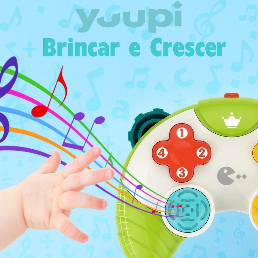 Controle Joystick Musical Interativo para Bebês Yuupi