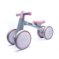 Bicicleta De Equilíbrio Infantil Sem Pedal Rosa 4 Rodas Yuupi