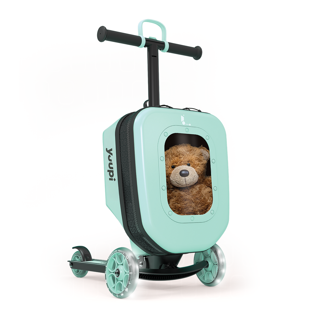 Patinete e Mochila Infantil 2 em 1 Verde Yuupi