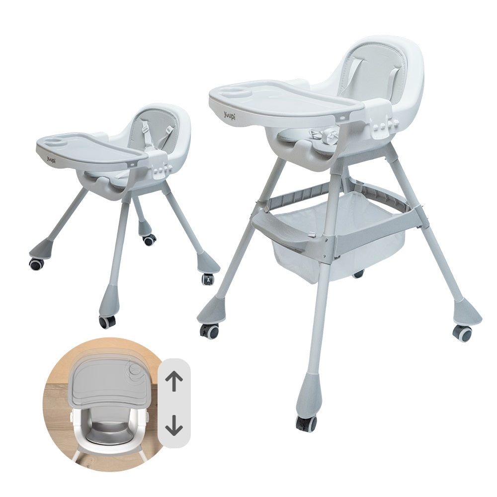 Cadeira de Alimentação para Bebês Cinza Yuupi