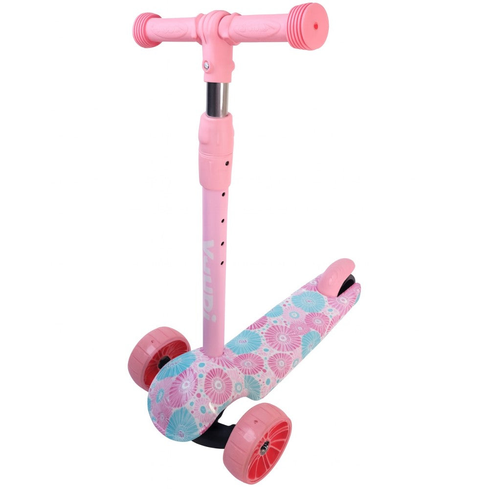 Patinete Infantil Com Rodas Flash Rosa Yuupi