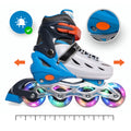 Patins Roller Inline Ajustável Azul P 30-33 Yuupi