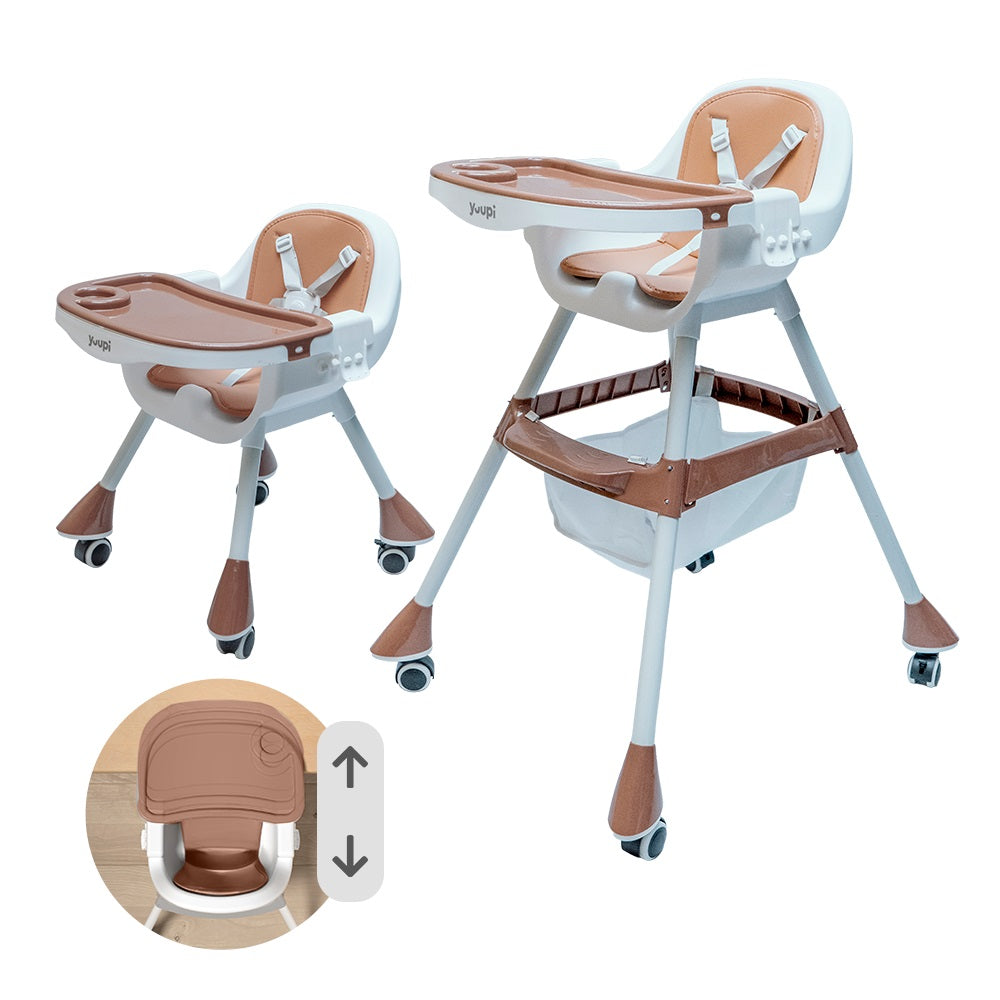 Cadeira de Alimentação para Bebês Marrom Yuupi