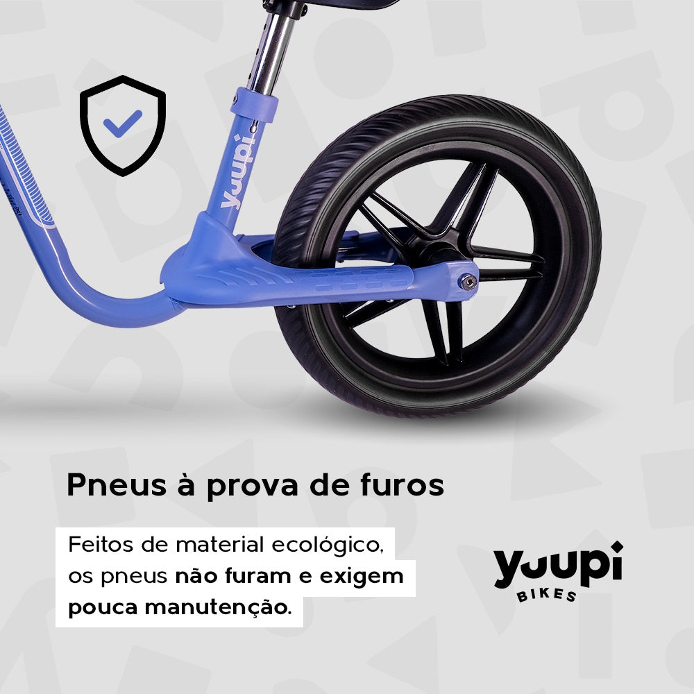 Bicicleta De Equilíbrio Infantil Sem Pedal Aero Azul Yuupi