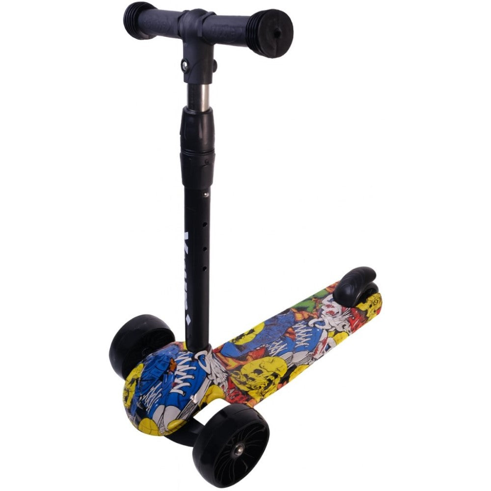 Patinete Infantil Com Rodas Flash Preto Yuupi