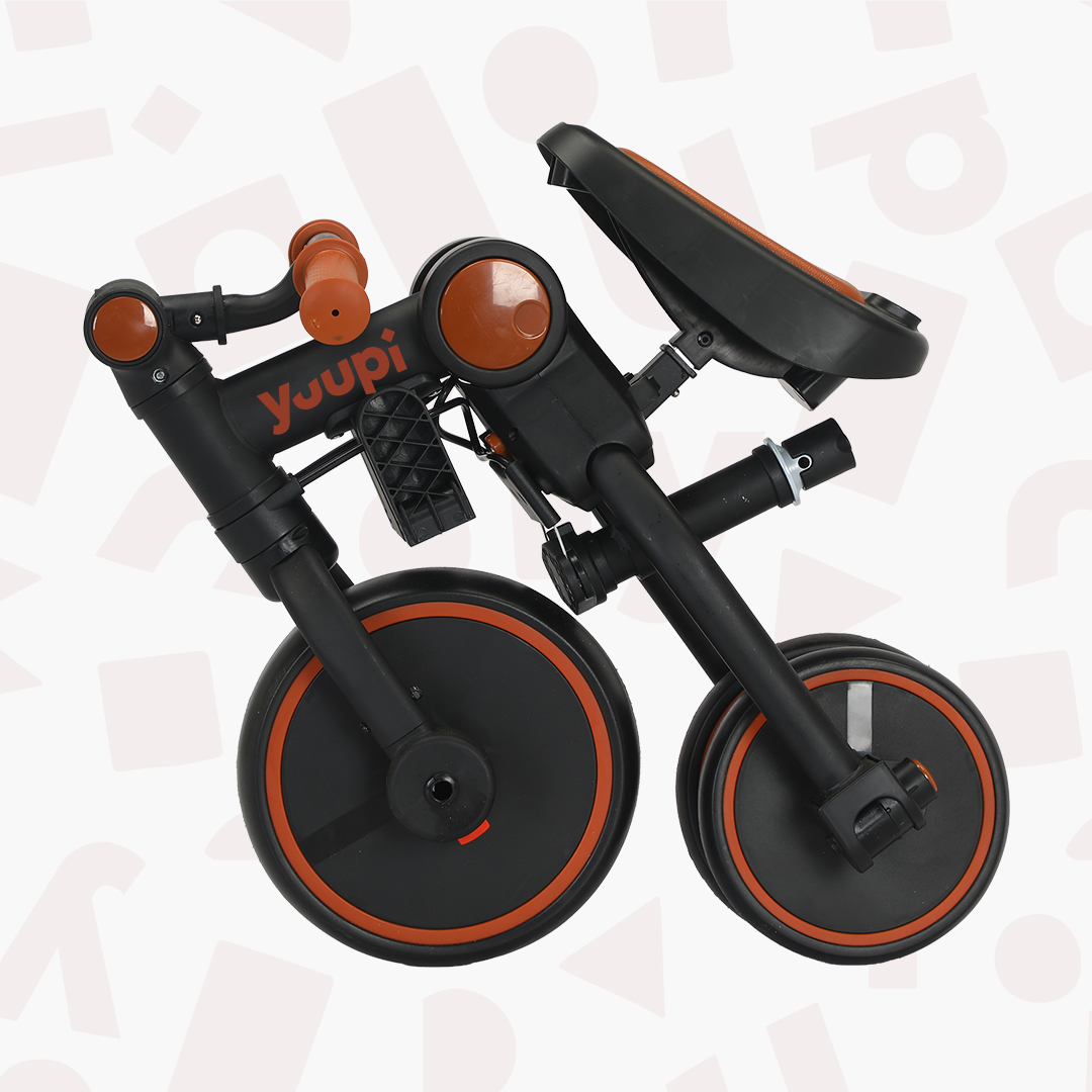 Carrinho, Triciclo, Andador e Bicicleta de Equilíbrio 4 em 1 Preto Yuupi