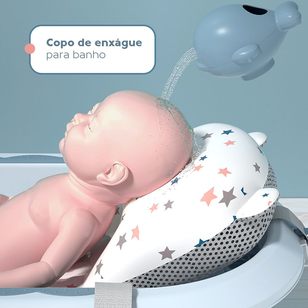 Banheira Dobrável Com Termômetro E Almofada Verde Yuupi