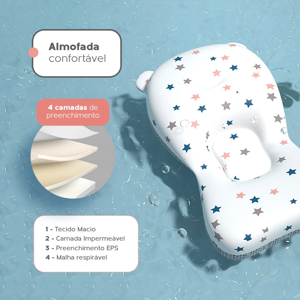 Banheira Dobrável Compacta Com Termômetro Cinza Yuupi