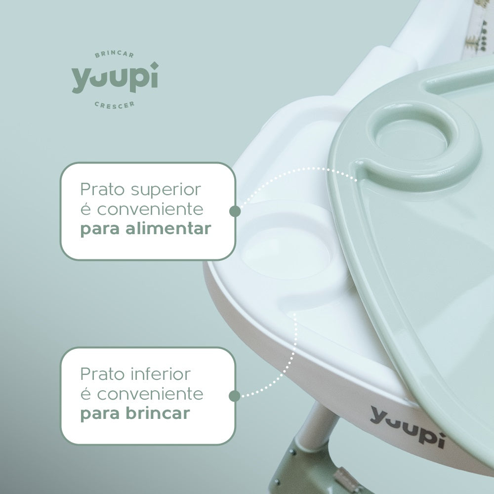 Cadeira de Alimentação para Bebês Verde Yuupi
