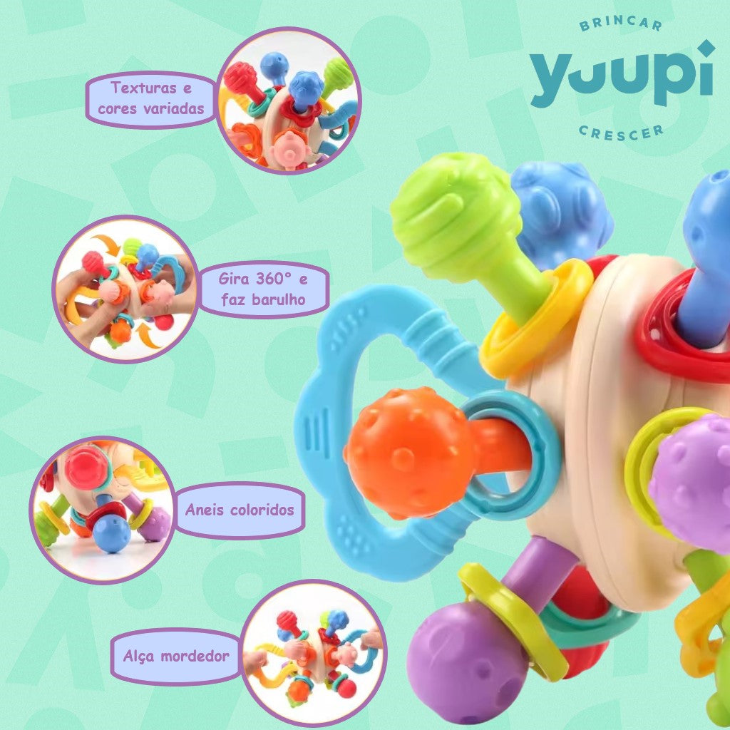 Chocalho Mordedor Bola Sensorial para Bebês Yuupi