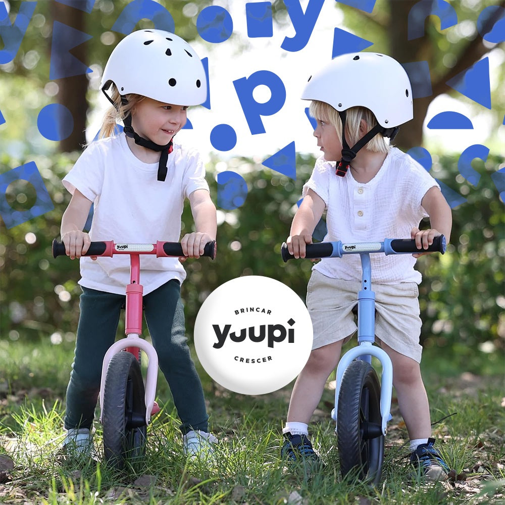 Bicicleta De Equilíbrio Infantil Sem Pedal Aero Azul Yuupi