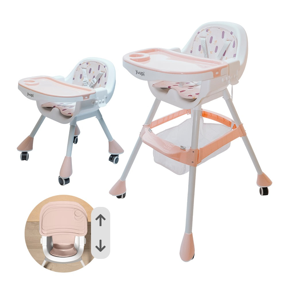 Cadeira de Alimentação para Bebês Rosa Yuupi